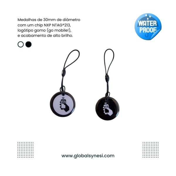 Medalha gomo NFC NTAG®213 - Image 3